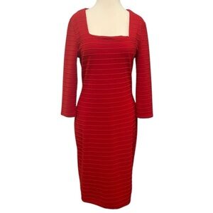 FASHION MIA Red Bandage Bodycon Dress Size Large